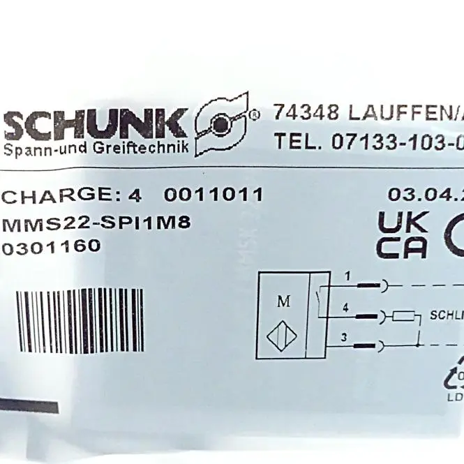 Produktfoto 1 von SCHUNK Programmierbare Magnetschalter MMS22-SPI1M8