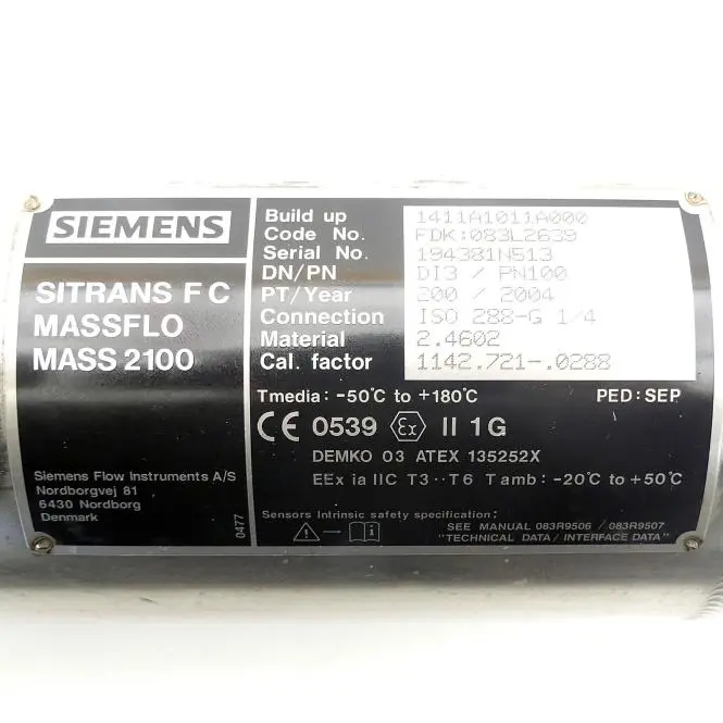 Produktfoto 1 von SIEMENS Durchflusssensor SITRANS F C MASSFLO MASS 2100