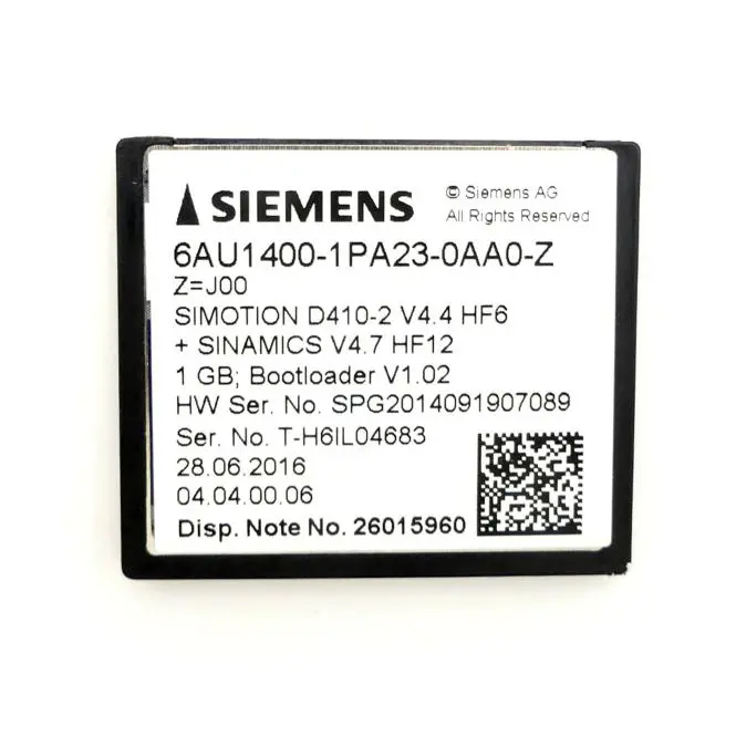 Produktfoto 1 von SIEMENS SIMOTION Drive-basierte 1 GB Compact Flash Karte D410-2 V4.4 HF6