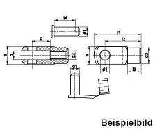 Produktfoto 1 von GK 8/32 Gabelkopf, DIN 71752