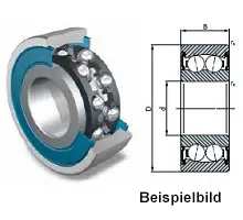 Produktfoto 1 von 2207 2RS Pendelkugellager, mit Stahlkäfig