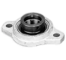 Produktfoto 1 von UFL 005 Flanschlagereinheit, oval, Silberserie
