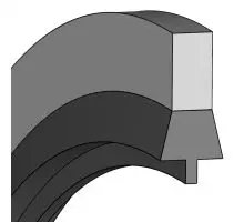 Produktfoto 1 von U 6,7X10X1 mm Usit-Ring, NBR, selbstzentrierend