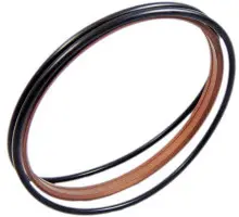 Produktfoto 1 von PT1 55X63,8X6,3 mm Doppelabstreifer, PTFE-Bronze+NBR O-Ring