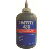 Produktfoto 1 von Loctite 480, 500 g Flasche Sofortklebstoff