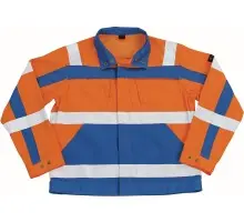 Produktfoto 1 von 07109-860-1411, Gr.M Jacke, hi-vis orange/kornblau