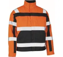 Produktfoto 1 von 07109-860-14888, Gr.M Jacke, hi-vis orange/anthrazit