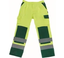 07179-470-1703, Gr.82C44 Hose mit Knietaschen, hi-vis gelb/grün