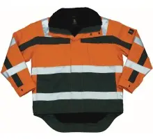07223-880-1403, Gr.S Winterjacke, hi-vis orange/grün