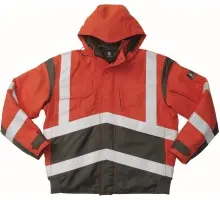 Produktfoto 1 von 09035-025-A49, Gr.2XL Pilotjacke, hi-vis rot/dunkelanthrazit