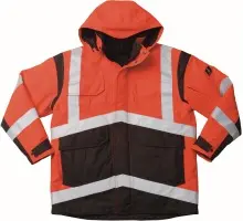 Produktfoto 1 von 09030-025-A49, Gr.XL Parka, hi-vis rot/dunkelanthrazit