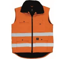 Produktfoto 1 von 00554-660-14, Gr.2XL Winterweste, hi-vis orange