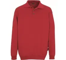 Produktfoto 1 von 00785-280-02, Gr.XL Polo-Sweatshirt, rot
