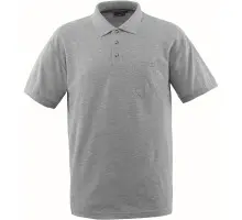 Produktfoto 1 von 00783-260-08, Gr.S Polo-Shirt mit Brusttasche, grau-meliert