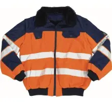 Produktfoto 1 von 00920-660-141, Gr.5XL Pilotjacke, hi-vis orange/marine