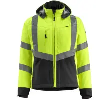 Produktfoto 1 von 15502-246-1709, Gr.S Soft Shell Jacke, hi-vis gelb/schwarz