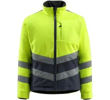 Produktfoto 1 von 15503-259-17010, Gr.S Fleecejacke, hi-vis gelb/schwarzblau