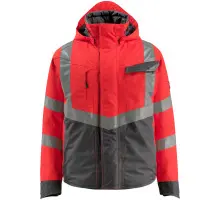 Produktfoto 1 von 15535-231-22218, Gr.M Winterjacke, hi-vis rot/dunkelanthrazit