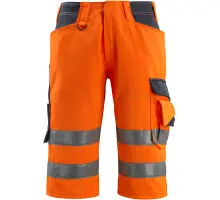 15549-860-14010, Gr.C56 Shorts, lang, hi-vis orange/schwarzblau