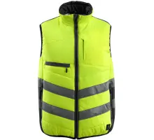 Produktfoto 1 von 15565-249-1709, Gr.M Winterweste, hi-vis gelb/schwarz