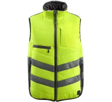 Produktfoto 1 von 15565-249-1718, Gr.M Winterweste, hi-vis gelb/dunkelanthrazit