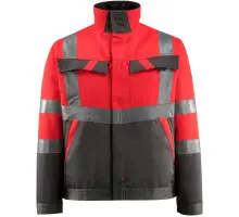 Produktfoto 1 von 15909-948-22218, Gr.L Jacke, hi-vis rot/dunkelanthrazit
