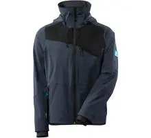 17001-411-01009, Gr.L Hard Shell Jacke, schwarzblau/schwarz