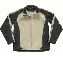 Produktfoto 1 von 12002-149-5509, Gr.L Soft Shell Jacke, hellkhaki/schwarz