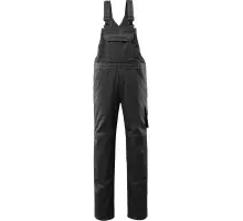 Produktfoto 1 von 12362-630-09, Gr.82C56 Latzhose mit Knietaschen, schwarz