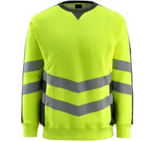 Produktfoto 1 von 50126-932-1709, Gr.S Sweatshirt, hi-vis gelb/schwarz