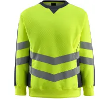Produktfoto 1 von 50126-932-17010, Gr.M Sweatshirt, hi-vis gelb/schwarzblau