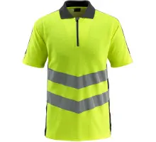 Produktfoto 1 von 50130-933-1709, Gr.M Polo-Shirt, hi-vis gelb/schwarz