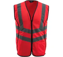 Produktfoto 1 von 50145-982-222, Gr.L Warnweste, hi-vis rot