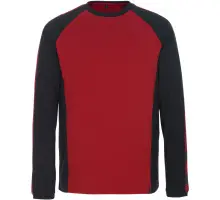 Produktfoto 1 von 50568-959-0209, Gr.3XL T-Shirt, Langarm, rot/schwarz