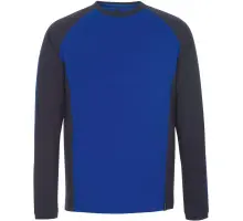 Produktfoto 1 von 50568-959-11010, Gr.2XL T-Shirt, Langarm, kornblau/schwarzblau