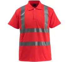 Produktfoto 1 von 50593-976-222, Gr.M Polo-Shirt, hi-vis rot