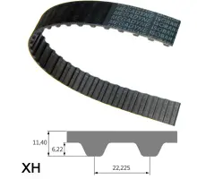1750 XH 400 Neopren-Zahnriemen
