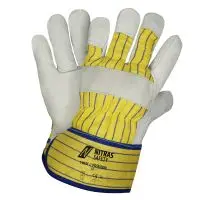 Produktfoto 1 von 1403C, Gr.10 Rindvolllederhandschuhe, gelb/blau