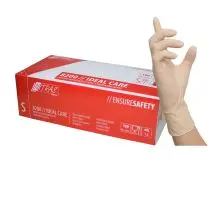 Produktfoto 1 von 8200, Gr.M, Box a 100 Stück Einmalhandschuhe, Latex, naturfarben