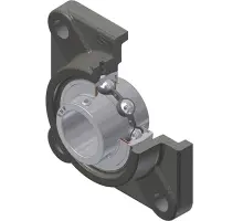 Produktfoto 1 von SUCF 204 Flanschlagereinheit, quadratisch, Niro
