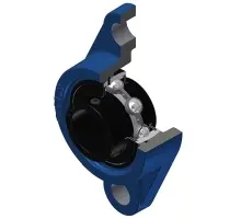 Produktfoto 1 von UCFL206HT2D1 Flanschlagereinheit, für Hochtemperatur