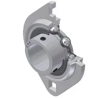 Produktfoto 1 von USPFL.204 Flanschlagereinheit, oval