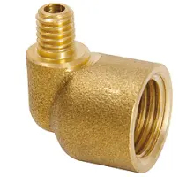 Produktfoto 1 von 104828 Winkelstück, Messing, 90°C M6axG1/4i