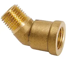 Produktfoto 1 von 104823 Winkelstück, Messing, 45°C G1/4axG1/4i
