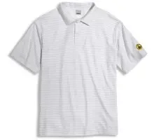 Produktfoto 1 von 98627, Gr.XXL Poloshirt, Herren, ESD, weiß