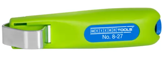WEICON Kabelmesser No. 8-27 Green Line | Nachhaltiges Abisolierwerkzeug, mit einem Arbeitsbereich von 8 - 28 mm Ø | 1 Stück