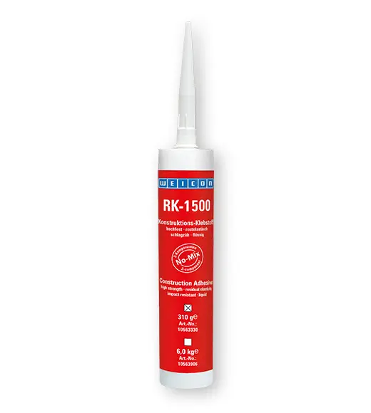Produktfoto 1 von WEICON RK-1500 | Acrylat-Strukturklebstoff, flüssiger No-Mix Klebstoff | 0,31 kg | gelblich, transparent