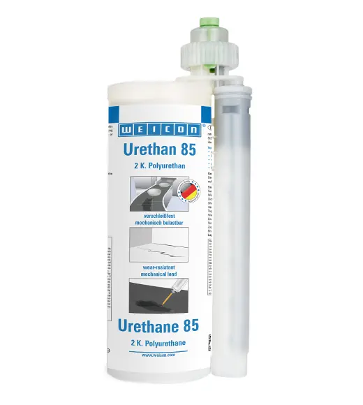 Produktfoto 1 von WEICON Urethan 85 | pastöse Polyurea Reparatur- und Beschichtungsmasse, Arbeitspackung | 0,54 kg | schwarz