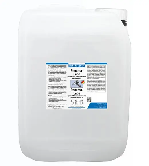 Produktfoto 1 von WEICON Pneuma-Lube | Schmiermittel mit PTFE für Druckluftwerkzeug | 10 L | gelblich