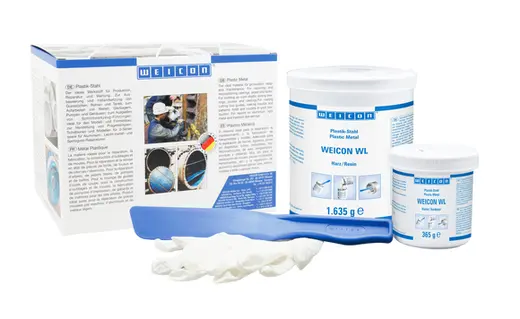 Produktfoto 1 von WEICON WL | keramisch gefüllte Epoxidharz-System für hohen Verschleißschutz | 2 kg